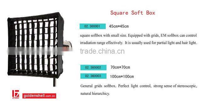 JINBEI EM Series Gird Soft Box, Photo Studio Flash Accessory, Rectangular, Octagonal, Photographic Equipment