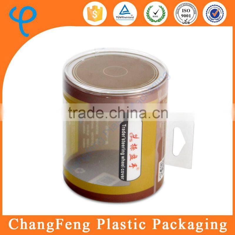 Customized Low price plastic cylinder storage box with lid