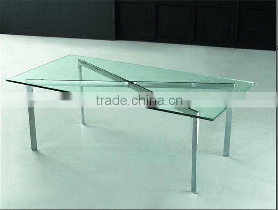 Tempered Glass Barcelona Table,short Barcelona Table,Barcelona Coffee Table CT-505