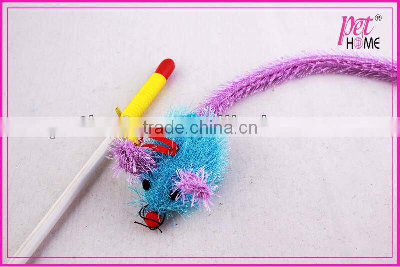 2013 mouse on pole pet play toy for cat