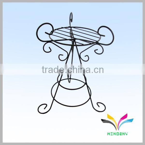 Indoor outdoor garden metal wire flower pot plant stand