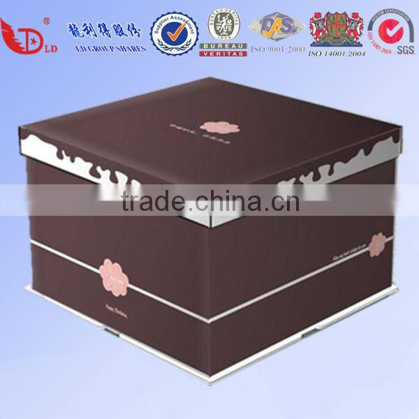 high quality customized paper food cake packing box