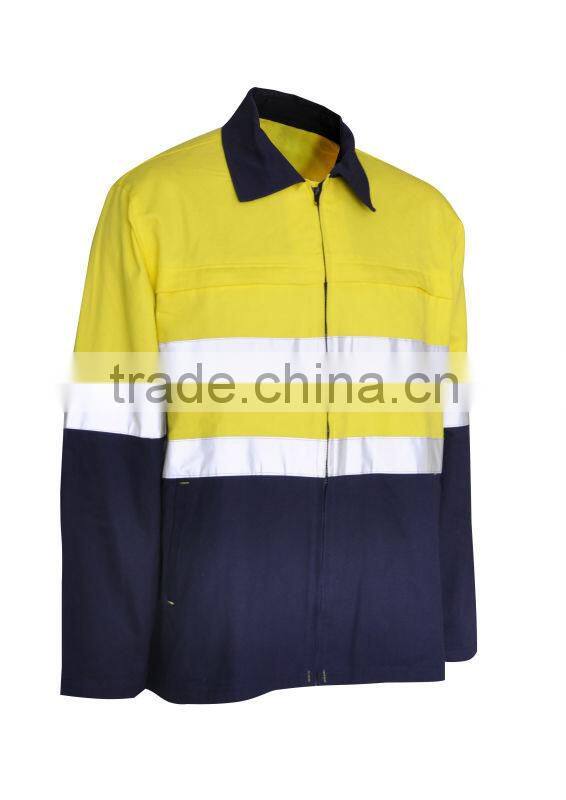custom work shirts with reflective tape / anti-uv, flame retardant