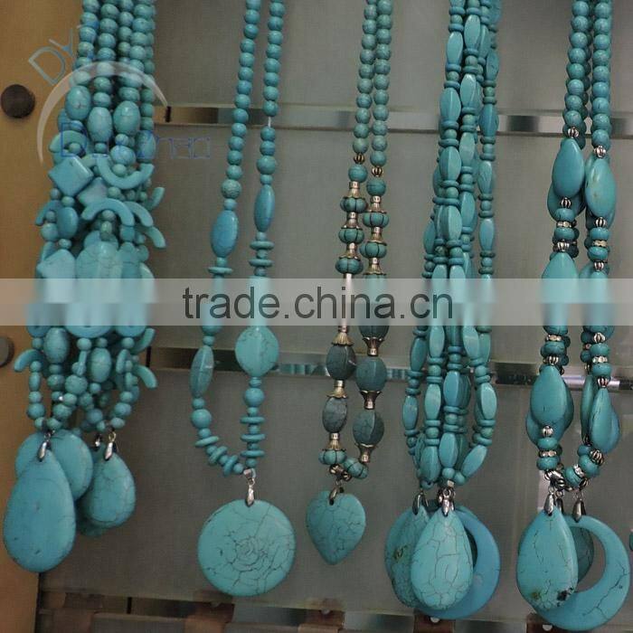 latest nail design turquoise diy jewelry for necklace in red