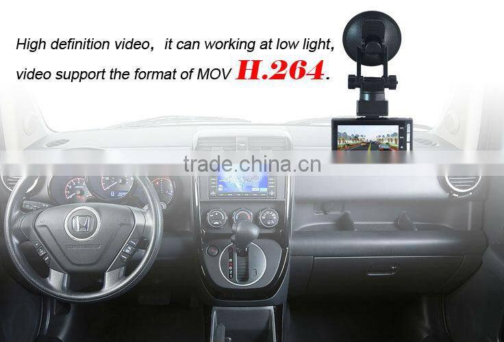 New arrived 2.7inch full hd NTK 96650 170deg angle SOS GPS G-sensor night vision motion detection dvr cars