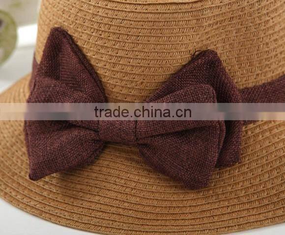Ladies dress straw hats wholesale bowknow women cloche hat