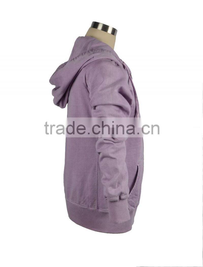 Lady's garment dyed technics sports shirts