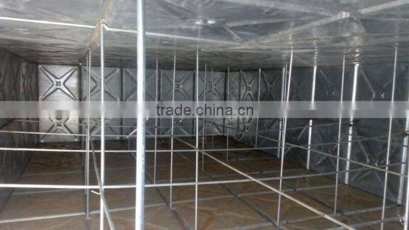 Hot sale pressed galvanized steel water tank/Q235 carton steel water tank