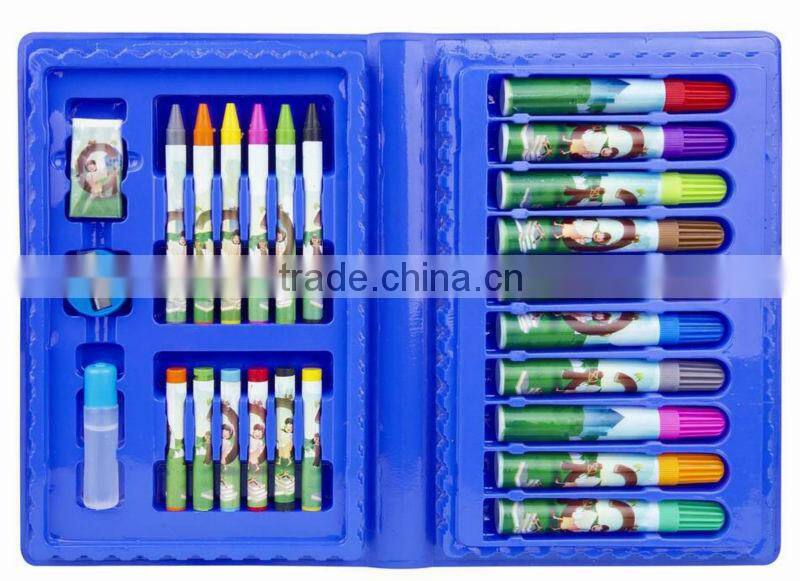 25PCS stationery set in carrying plastic box