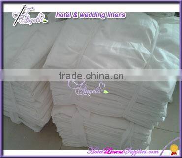 200TC white plain dyed pattern hotel bed sheets for 3-star hotels, motels