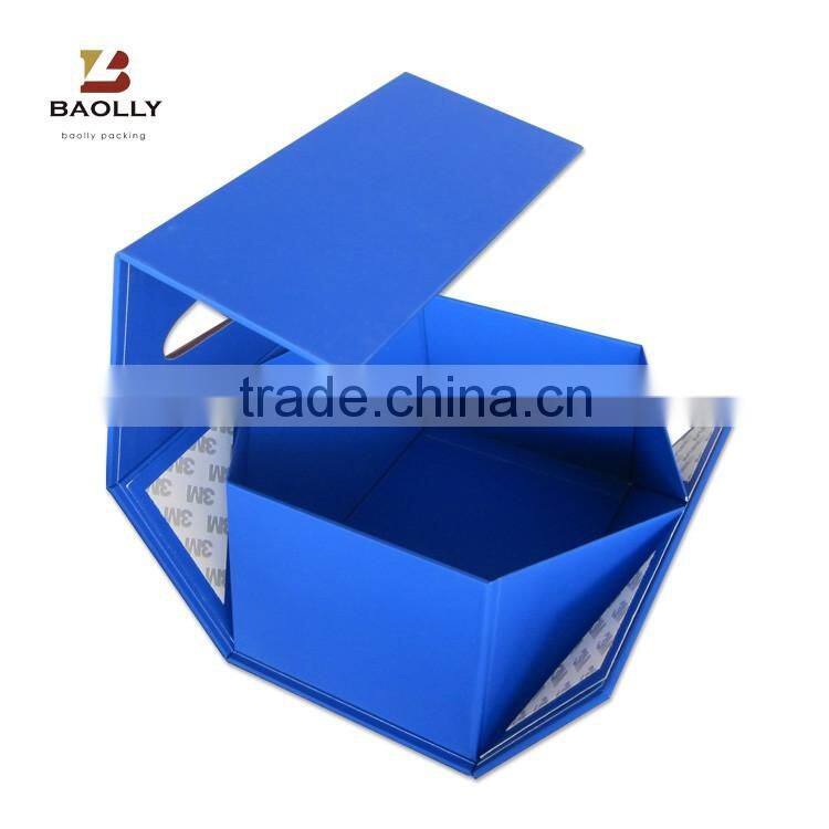 Custom cardboard paper magnetic folding gift box