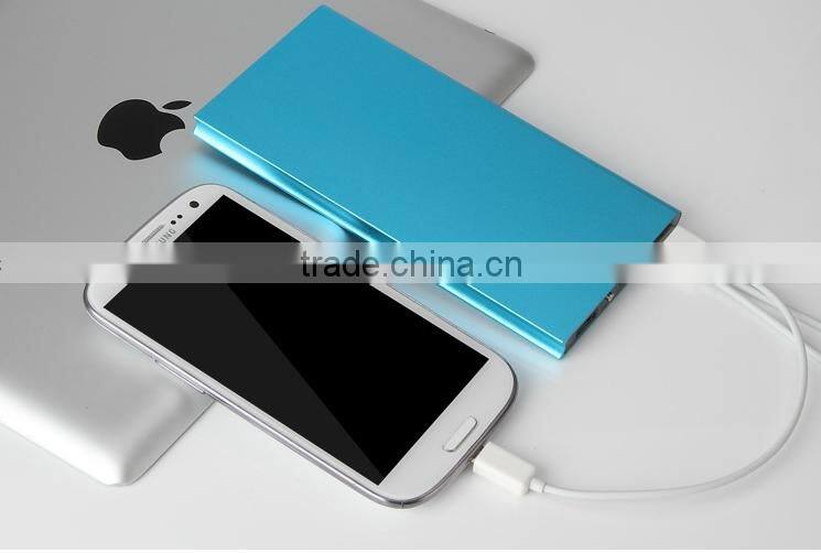 2015 hot selling slim power bank,Ultra slim matel case power bank ,mobile power supply in shenzhen for Smartphones