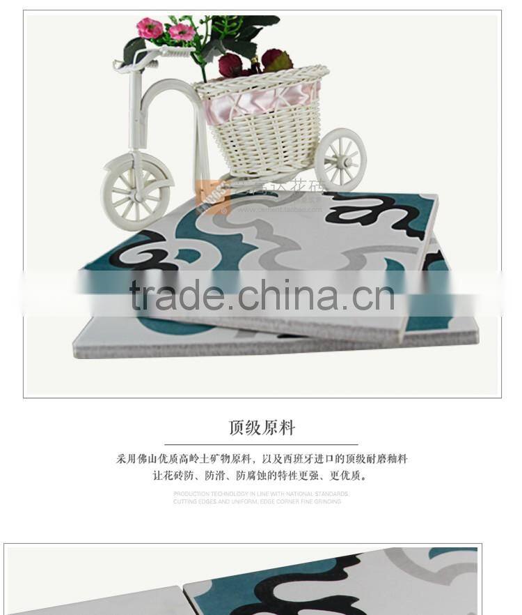 20*20mm first choice glazed porcelain antique tile flower pattern ceramics tile
