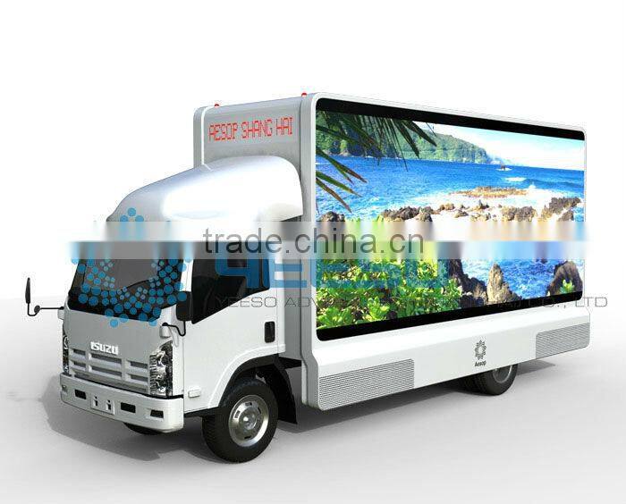 YEESO P10 LED truck and mobile video truck for outdoor advertising