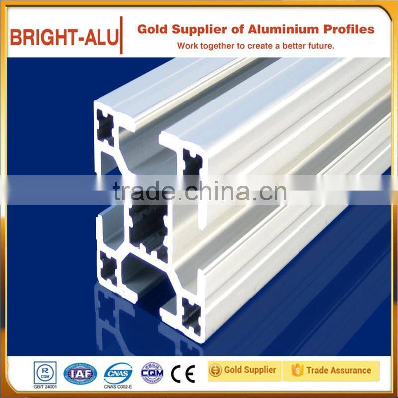 Hot selling aluminium 6063 aluminum sulfate t-slot tube 8 China manufacturer