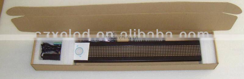 Single line LED moving message display with remote contol and pc software