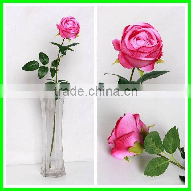 Artificial wedding flower making artificial single rose flower