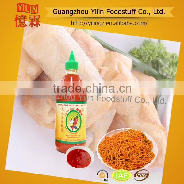 OEM service YILIN brands 220g Thai Sweet Chili hot Sauce in China factory