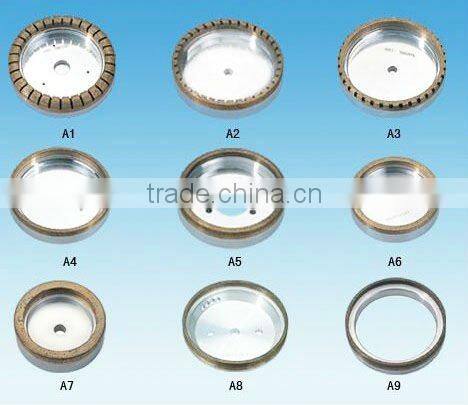 diamond wheel for arc edge glass process