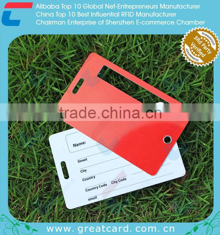 Special Shape Custom Size Printable Two Card Tag with Eyelet