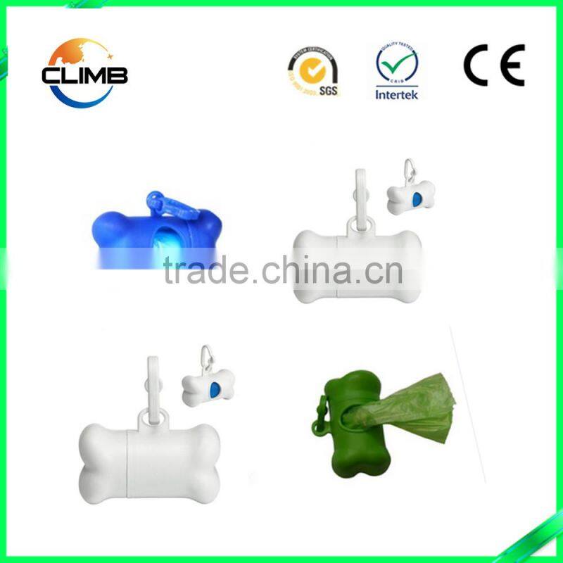 Wholesale Pet Bone Shape Waste Bag Carrier Holder Case Dispenser Biodegradable Dog Poop Pick Up Bags