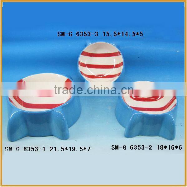wholesale ceramic pet bowl bowl feeder for the pet