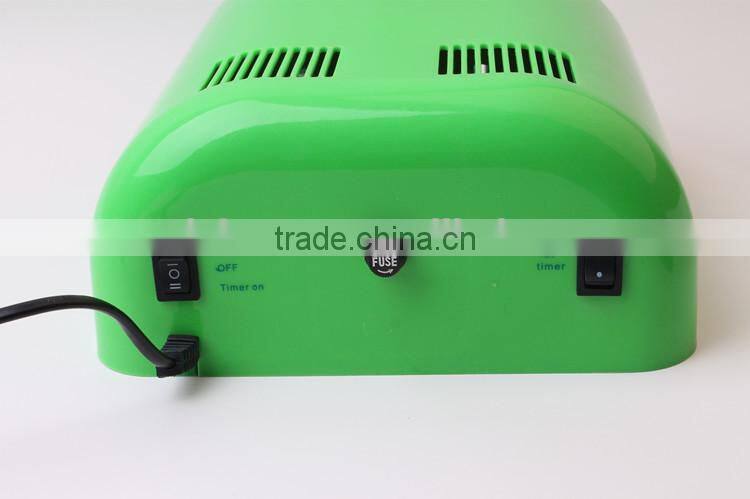 2015 most popular green color model 613 36w nail uv lamp