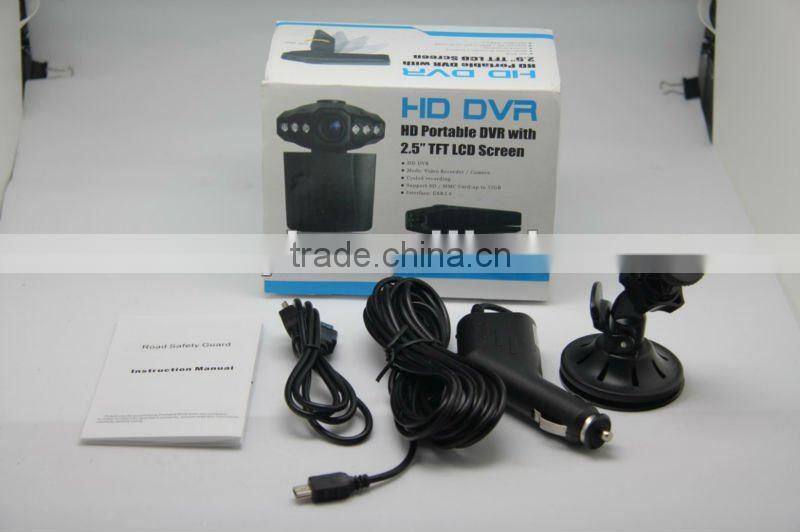 720P HD Car DVR Camera/ Car DashBoard Camera With 2.5" Monitor