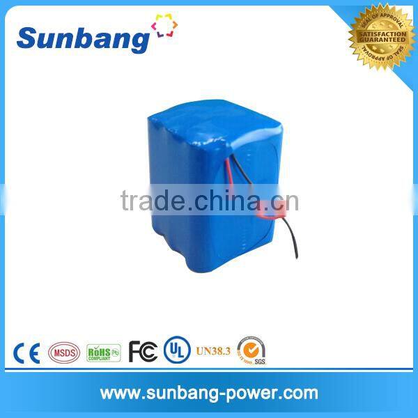 Factory supply 3S5P 12v 18650 rechargeable li-ion battry pack 12v 10ah battery