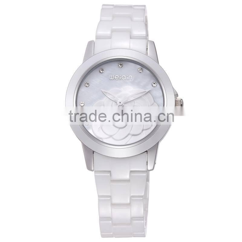 WEIQIN W3220 ceramic japan movt quartz watch