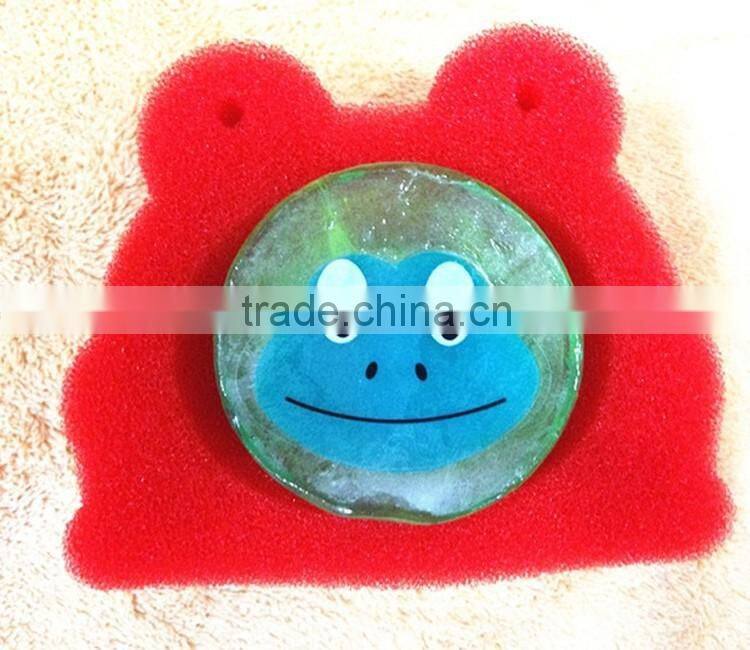 Bathroom accessories soap holder cleaning tool animals style kids sponge