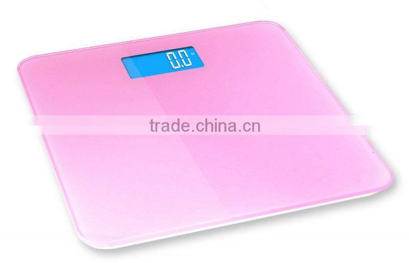 180kg High precision electronic bathroom weighing scale, digital round lcd back display weighing scale