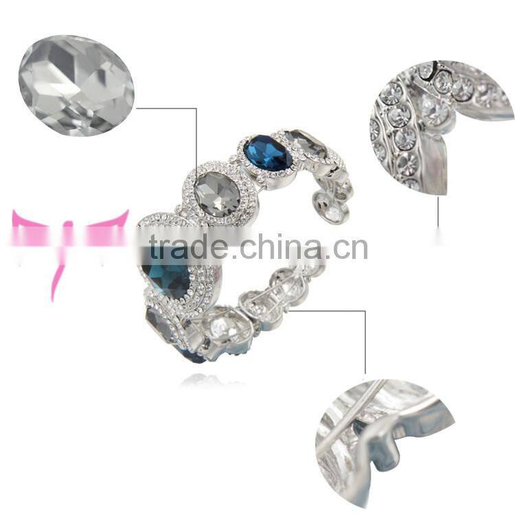 Easam Latest Wholesale Price Alloy crystal infinity bracelet