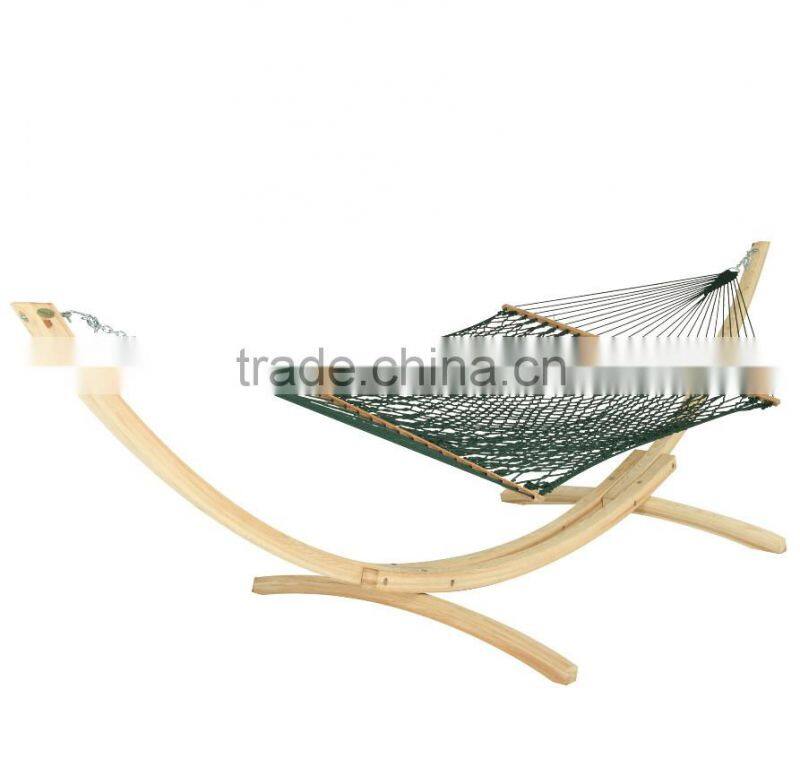 Customized Cotton Rope hammock with wooden stand
