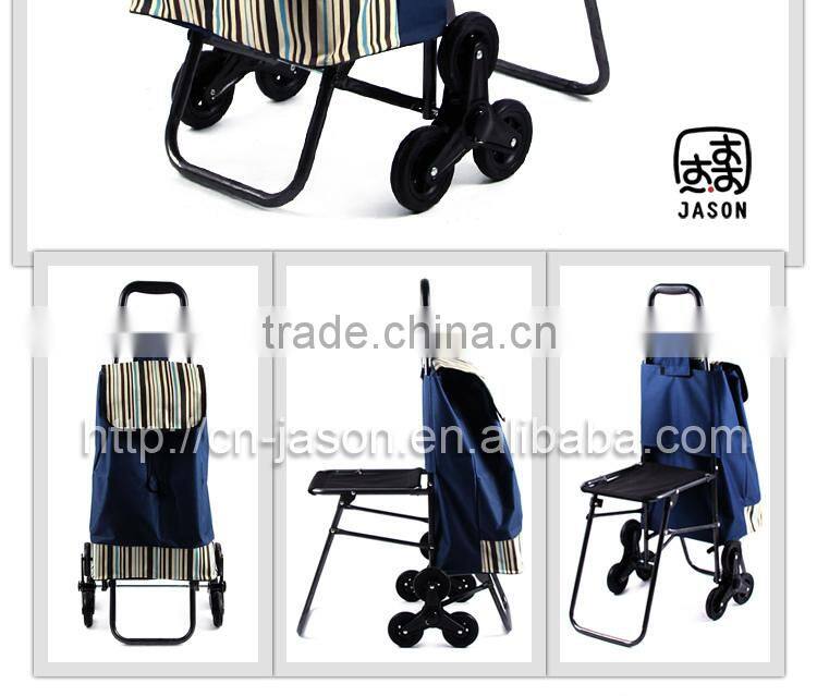 very popular collapsible foldable wheeled trolley shopping cart C3