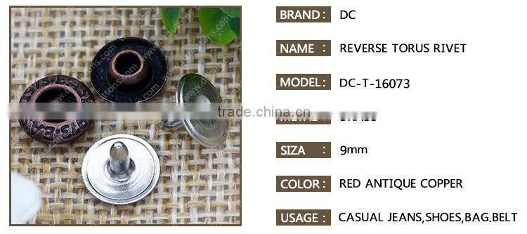 Custom Leather Rivet Button Accessories for Leather Belt Rivets