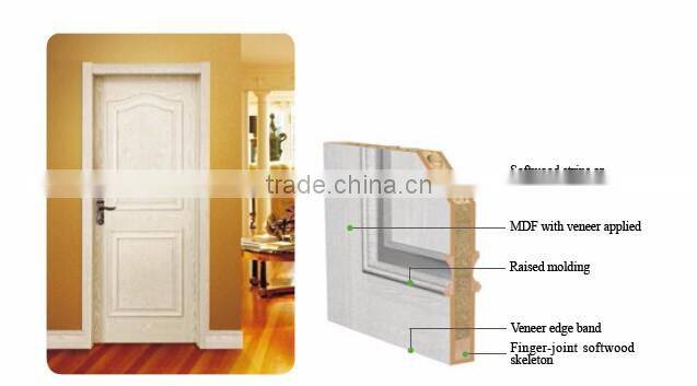 Artificial caving raised molding wooden door models