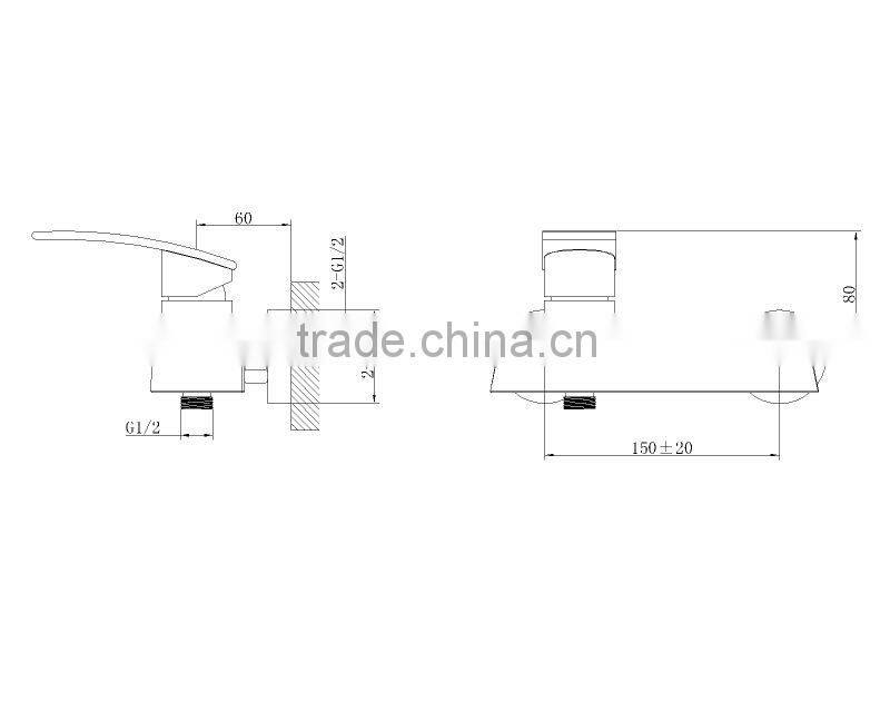 Surface Mounted Bathroom Waterfall Bathtub Faucet 05 4101