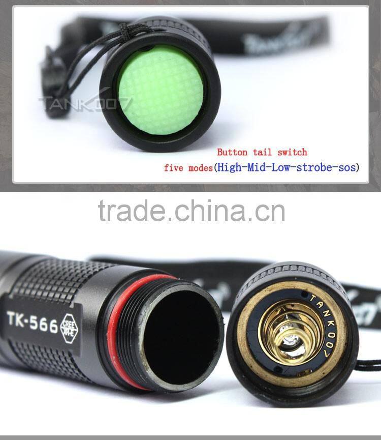 five mode everyday carry torch mini light 180lms small flashlight