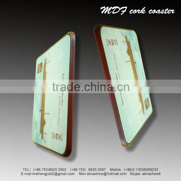 Special shape advertising cork coaster