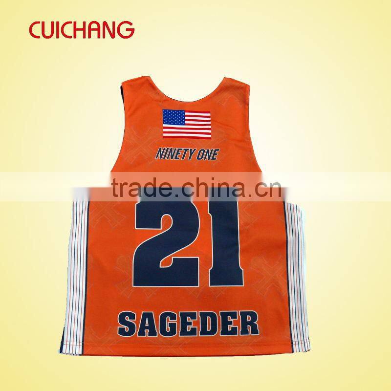 2014 hot selling custom sublimated lacrosse jersey