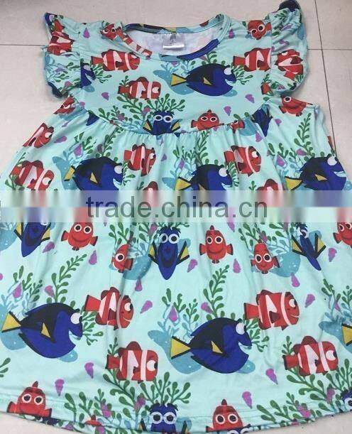 2016 China yiwu hot sale snowman olfa pearl dress top capri set early fall girls boutique clothing set