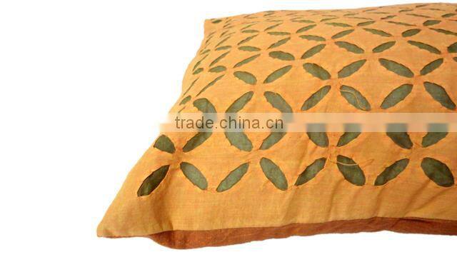 RTHCC- 83 Gujrati Stylish Designer Hand Crafted Applique Cut Work Cotton Kantha Stitch cushion covers Christmas Home Decor