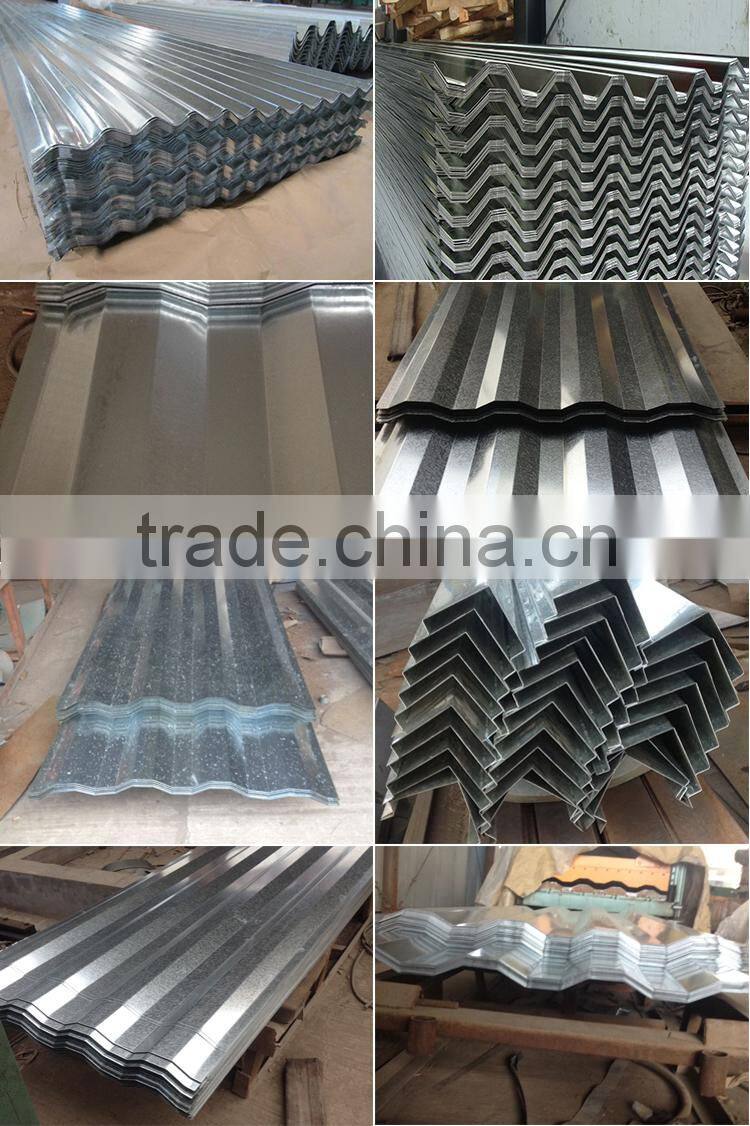 supply high quality gi PPGI corrugated gi galvanized steel sheet for roofing plate manufacturers /corrugated iron sheet