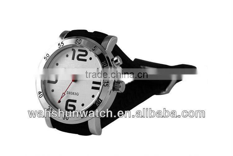 new products fashion silicon wrist band black large numbers men watches 2016