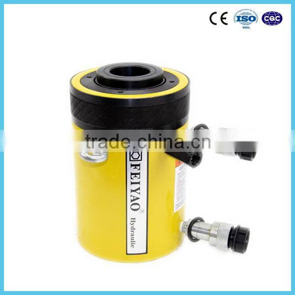 CE approved 200tons double acting hollow hydraulic jacks