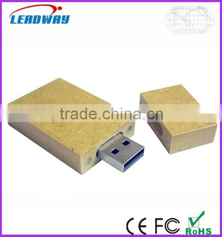 Kraft Paper USB 2.0 Flash Drive, Recycled Paper USB 2.0 Stick