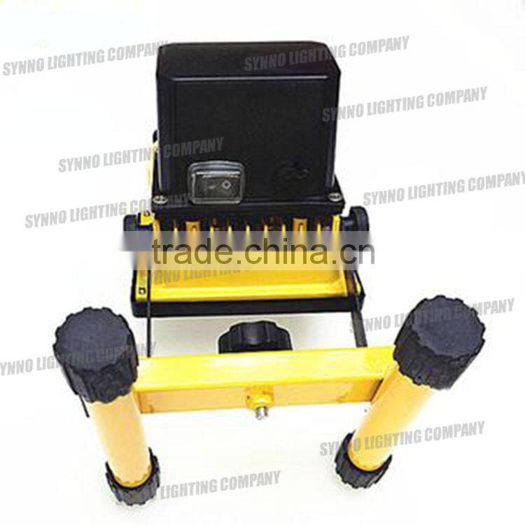 10w 20w 30w portable led luminaire rechargeable flood light