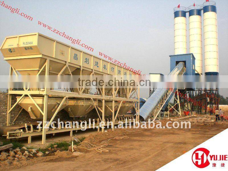 NEW!!! Top Quality Mini Concrete Batcher PLD2400(120m3/h)