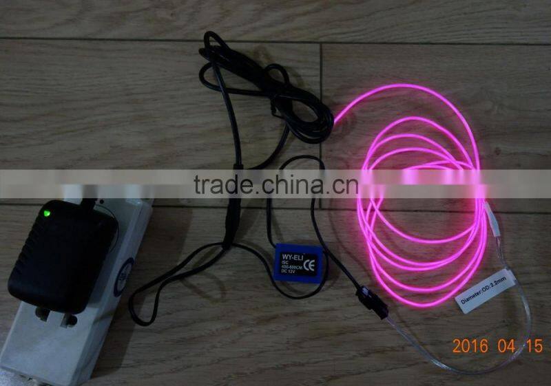 AC110V-240V Constant light INVERTER"Polar light 3"OD:2.6mm White EL WIRE